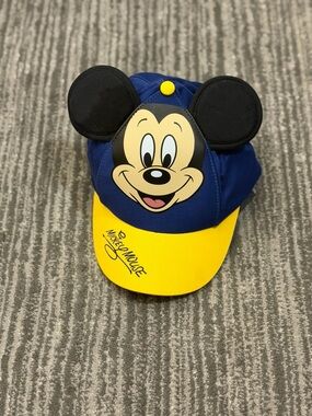 Disney Blue and Yellow Mickey Mouse Ear Cap